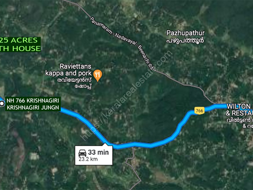 FARM AND FARMHOUSE FOR SALE AT MEENANGADI, WAYANAD Kerala Real Estate