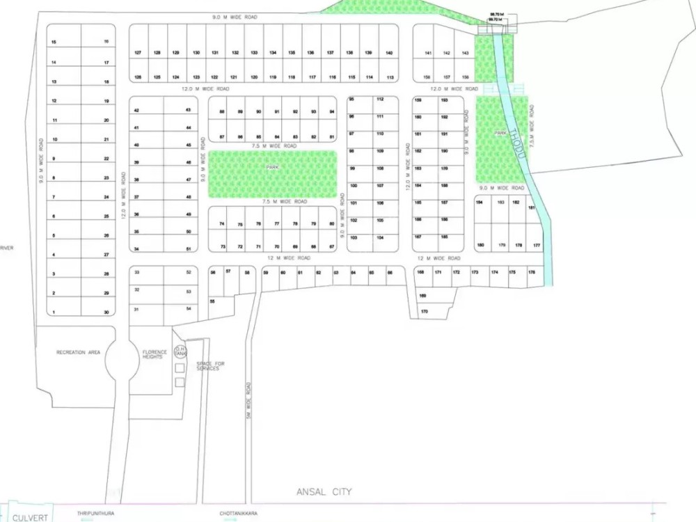 Residential Plots for Sale at Puthiyakavu, Tripunithura, Ernakulam