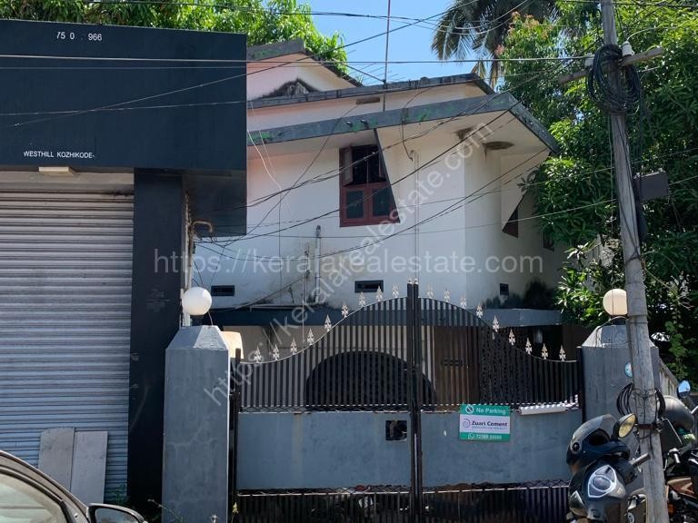 House with shops for sale in West Hill Kozhikode Calicut Kerala Real