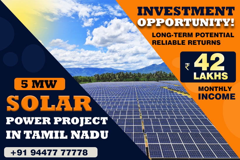 Investment Opportunity: 5 MW Solar Power Project in Tamil Nadu