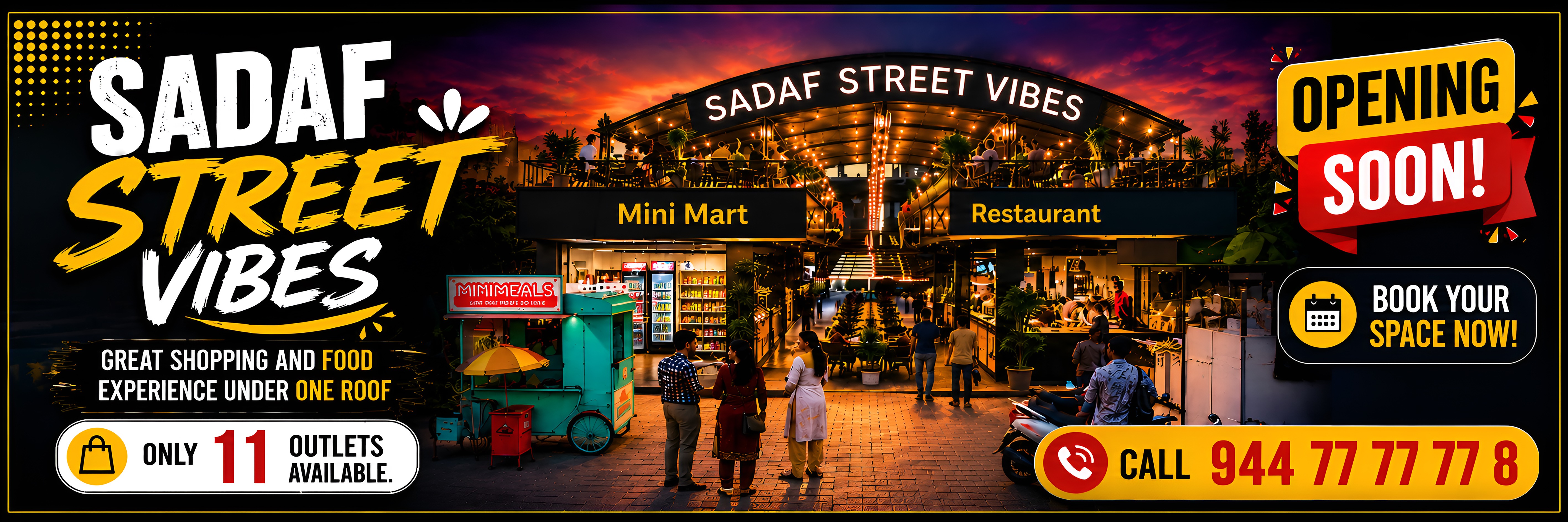 Premium Food Outlets in Food Mall, Kochi 