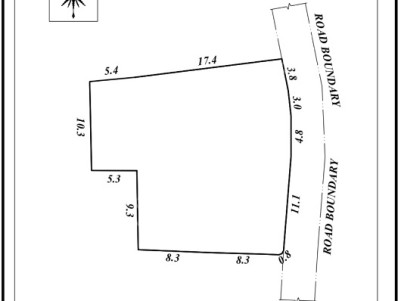 11 cent square plot for sale at Thiruvalla, Pathanamathitta