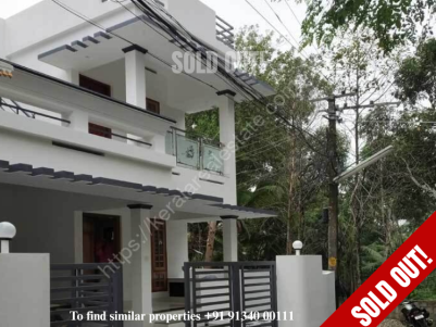 3 BHK, 1535 SqFt House on 3.4 Cent for Sale at Kazhakuttam, Pangappra, Trivandrum