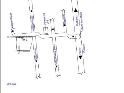 1.53 Acre Lakefront Land with Approved Building Permit for Immediate Sale at Paravur, Kollam