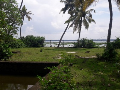  4 acres of  land with wide area water frontage for sale at Cherthala,Alappuzha