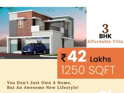 GATED COMMUNITY 3 BHK VILLA FOR SALE IN AMALANAGAR / THRISSUR