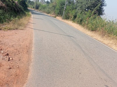 Hill View Plot with Highway Frontage for Sale in Meenangadi, Wayanad 